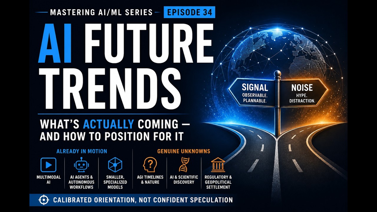 AI Trends 2025-2030 — What's Already Happening vs. What's Still Unknown | Master AI & ML Ep 34