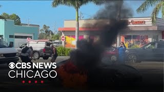 Man, 74, saved from burning car in Clearwater, Florida
