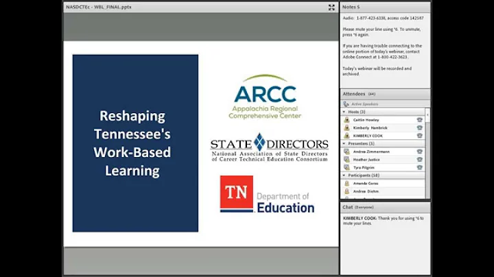 Reshaping Work based Learning in Tennessee October...