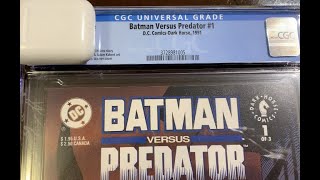 BEFORE PRESSING TO CGC GRADED: Batman vs. Predator #1 Dark Horse Comics