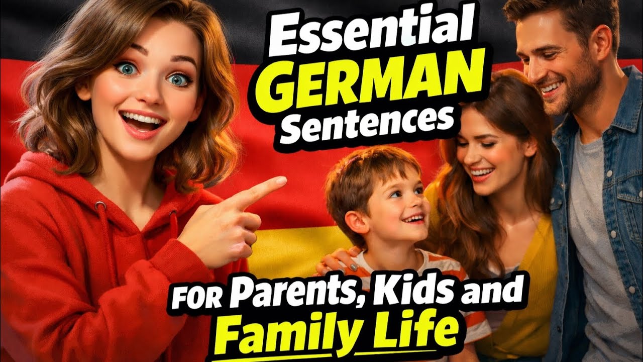 Wichtige German Sentences für Eltern, Kinder & Familienalltag👍🏻🇩🇪