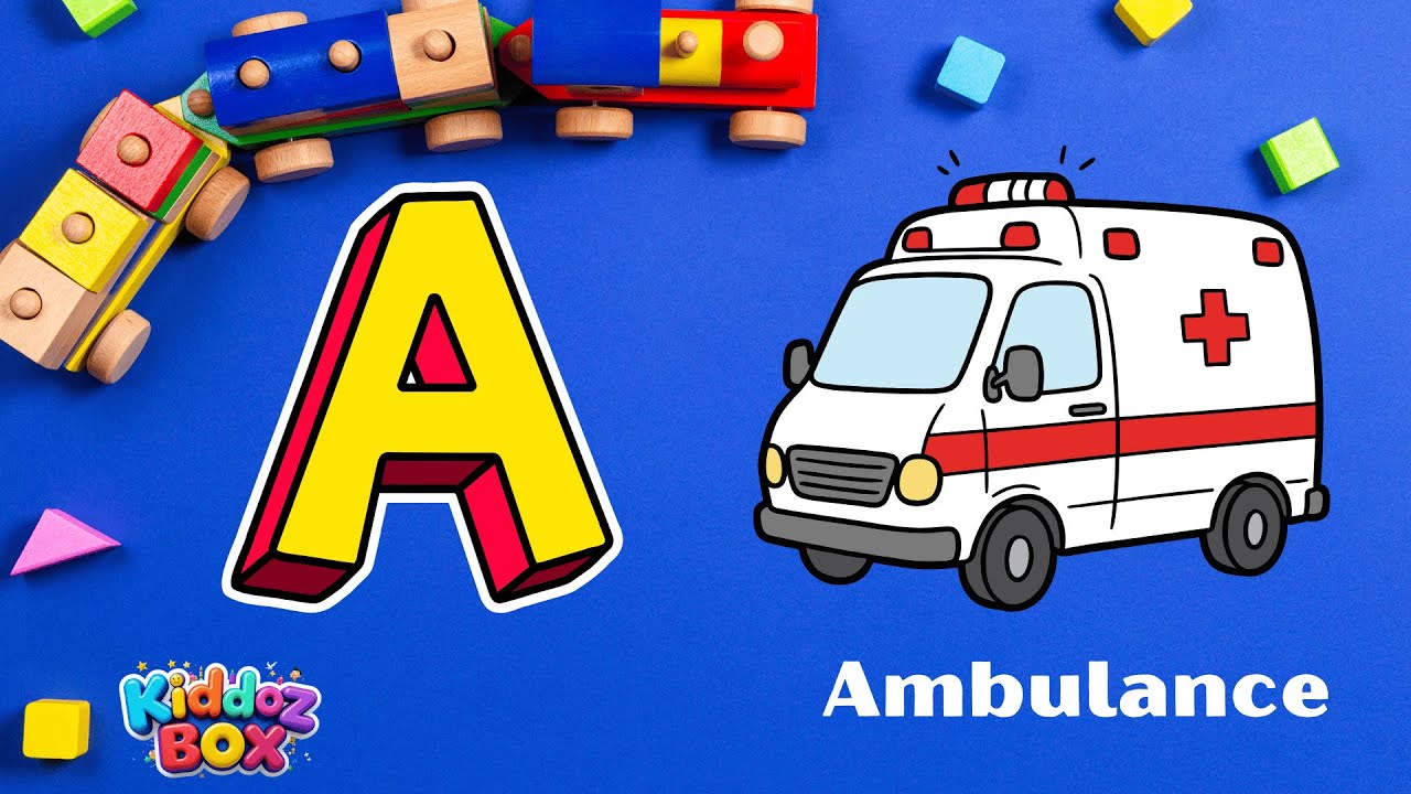 ABC Vehicles Rhyme | Learn Vehicles | Alphabet Rhymes | ABCD Rhymes 