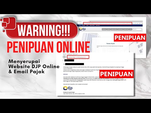 WASPADA!!! Penipuan Online (PHISING) Menyerupai Website DJP Online dan Email Pajak