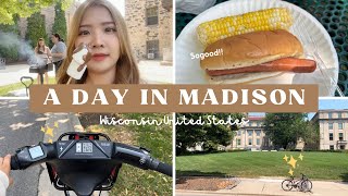 A Day in Madison 💖 | ซื้อของคนเดียวที่เมดิสัน!? & ปาร์ตี้กับเพื่อนฝรั่ง 🌭✨ | Asia in USA 🇺🇸