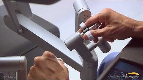 Robotic Surgery Demonstration Using Da Vinci  Surgical ISRG Video