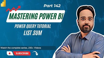 Power Query Essentials: Calculating Sum with List.Sum | Power BI Beginner