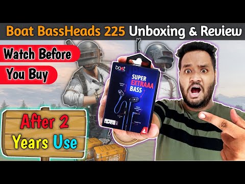 Boat BassHeads 225 Unboxing And Review In Hindi | Best Earphone For Pubg Mobile | Boat Earphone