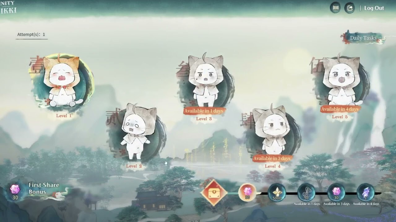 Infinity Nikki 1.8 Momo Where are you? Event Level 1 and 2
