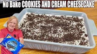 COOKIES AND CREAM CHEESECAKE Easy No Bake Oreo Dessert COOKIES AND CREAM CHEESECAKE Easy No Bake Oreo Dessert