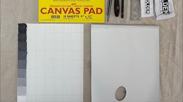 Creating a value scale using acrylic paint