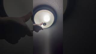 Guest bedroom light fixture leaking water