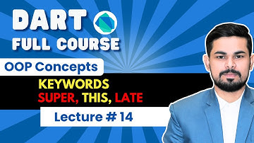 Lec #16: Keywords super, this and late in Dart |  Dart Tutorial Urdu/Hindi 2025