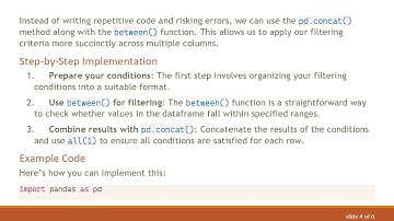 Efficiently Filter Multiple DataFrame Columns in Pandas Without Loops