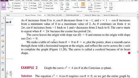 MATHB 1401 Section 11.4: Graphing Polar Coordinate