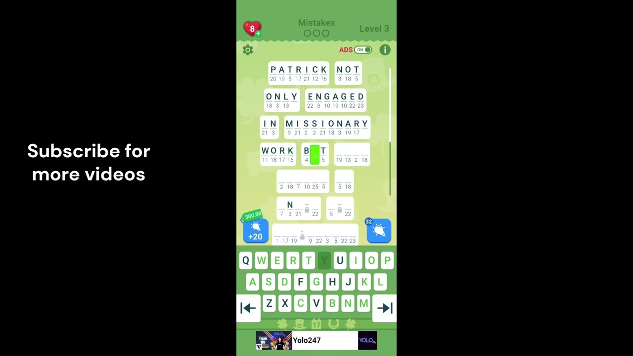 Cryptogram Saint Patricks day Chapter 2 Level 3 | Cryptogram Saint Patricks day Event Answers