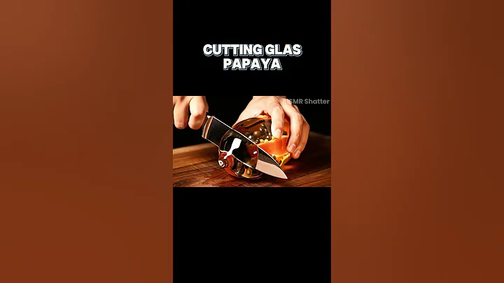 ASMR Cutting Fruit AI | Glass Papaya #asmr #asmrvideo #asmrfood #asmrslicing #asmrfruits