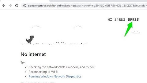 How to hack google dinosaur game | T - Rex | cool trick |