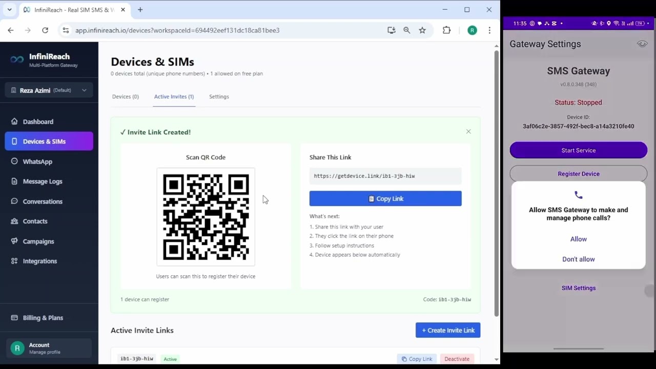 SMS Gateway APP Intro