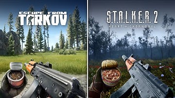 Stalker 2 vs Escape From Tarkov | Food, Drinks and Weapons Reload Animations Comparison