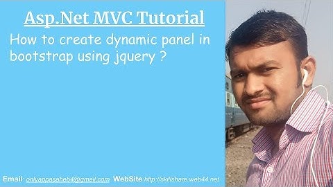 How to create dynamic panel in bootstrap using jquery ?