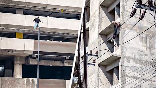 This guy takes parkour to the NEXT LEVEL