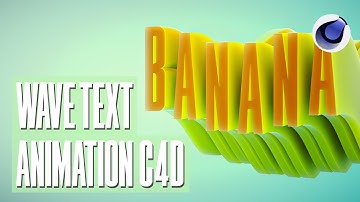Wave Text Animation Cinema 4D