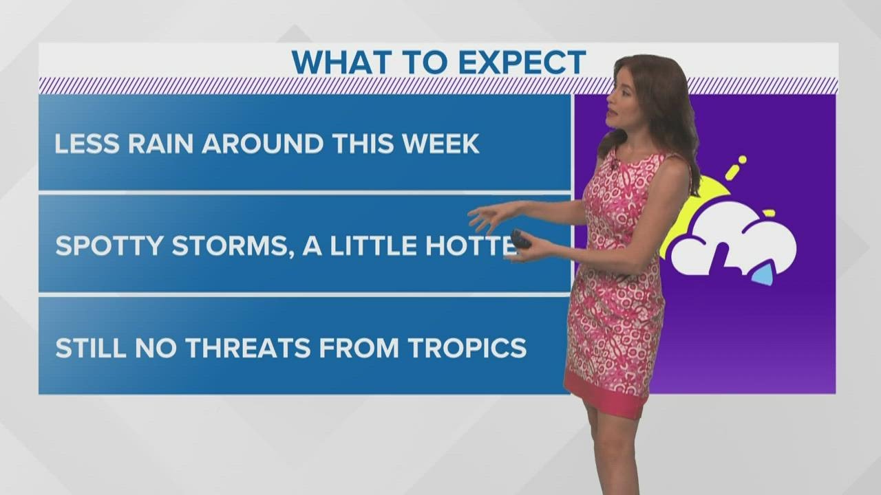 Our weather pattern shifts on Sunday to a drier and hotter one - YouTube