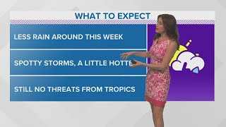 Our weather pattern shifts on Sunday to a drier and hotter one