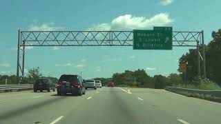 Massachusetts - Interstate 495 North - Mile Marker 80 to 100