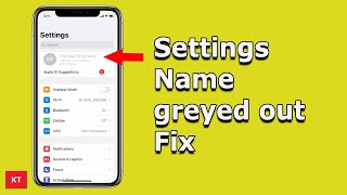 iPhone settings name greyed out | How do I Fix my greyed Apple ID screenshot 5