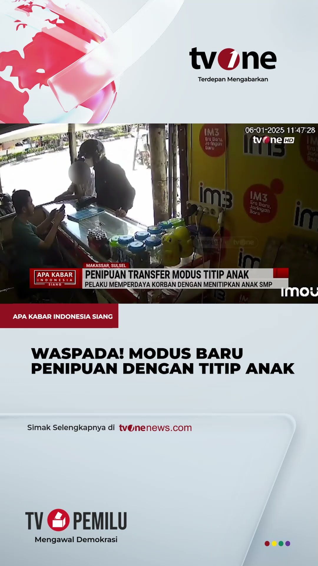 Penipuan Transfer Modus Titip Anak, Korban Diiming-imingi Uang Rp50 Ribu  | tvOne