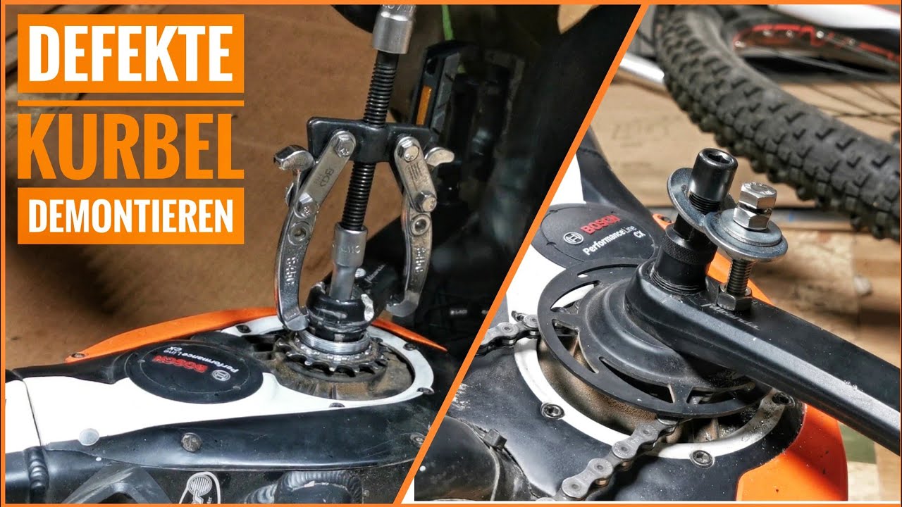 Bosch E Bike Kurbel Abziehen Ohne Abzieher Kurbel abziehen - defektes Gewinde - Ebike - Bosch PerformanceCX - YouTube