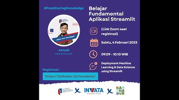 Belajar Fundamental Aplikasi Streamlit