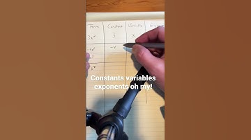 Constants variables exponents oh my!