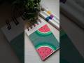 Satisfying Watermelon Art 😍 #shorts #painting #art #drawing #trending #creativeart