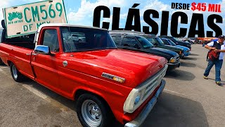🏆Classic, old, and antique trucks starting at $45,000 pesos. They're absolutely gorgeous at Tiang...