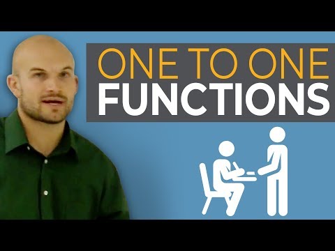 Overview of one to one functions