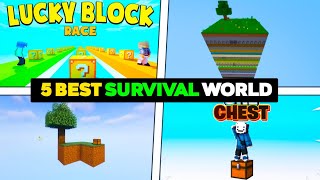 Top 5 Best Survival World for Minecraft PE 1.19+(1.20) || Lucky Block Race Map for mcpe screenshot 5