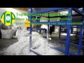 1000kgh PE PP film, plastic bags recycling washing plant