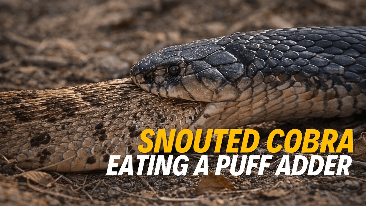 Безумное видео: Большая кобра съела ядовитую гадюку.