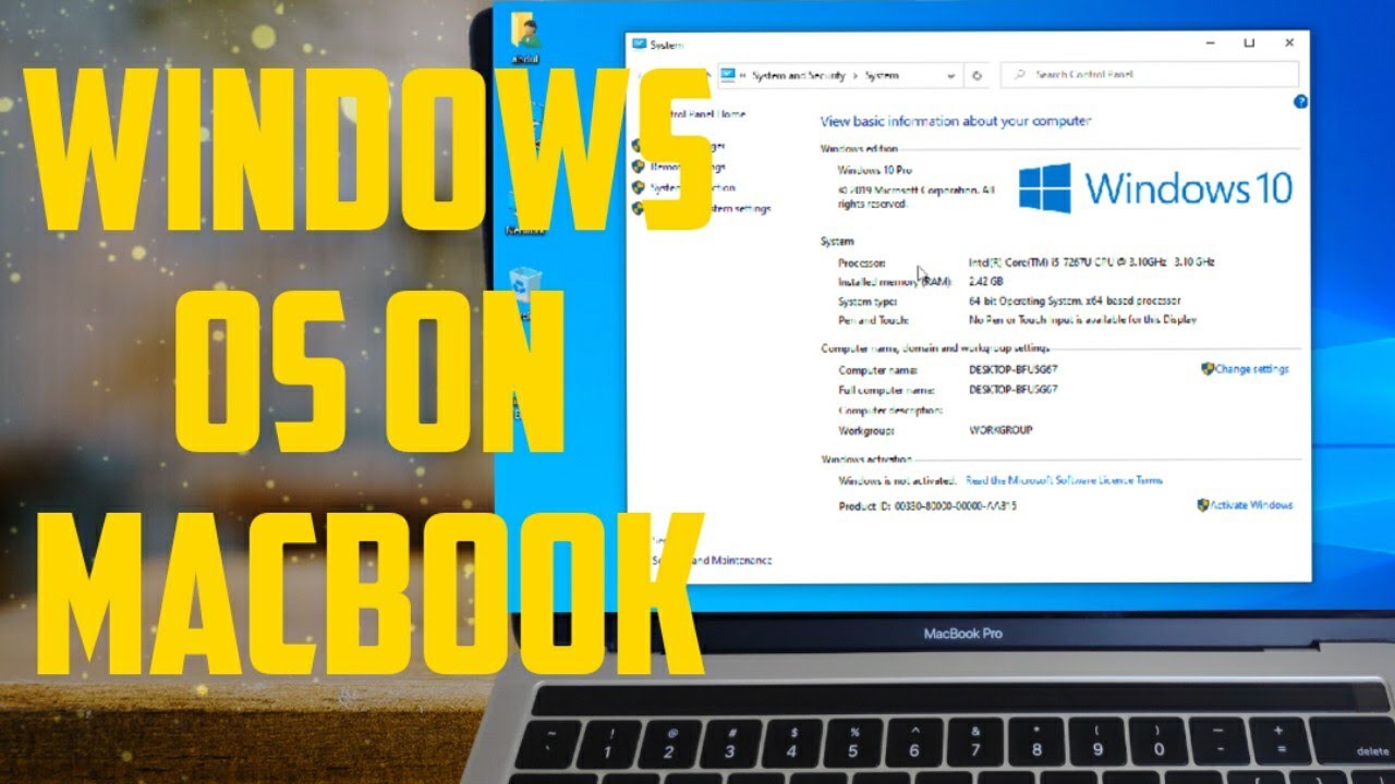 how to install windows 10 mac without bootcamp