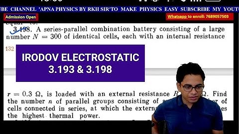 IRODOV CURRENT 3.193 &  3.198 BY RKH SIR