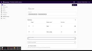 4.  How to create a combo for 1 person FIXED PRICE (Modifiers explained)
