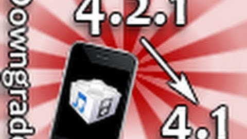 How To Downgrade From 4.2.1 To 4.1 On Your iPhone/iPod Touch/iPad! **EASILY DOWNGRADE!!**