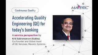 Accelerating Quality Engineering for today's banking