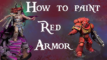 How to Speed Paint Red Armor - The Pirate Monkey Way 4k