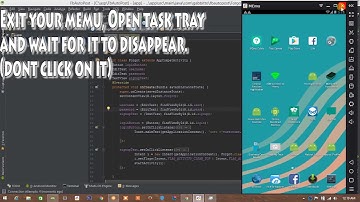 How to connect memu emulator with adb android studio 2017