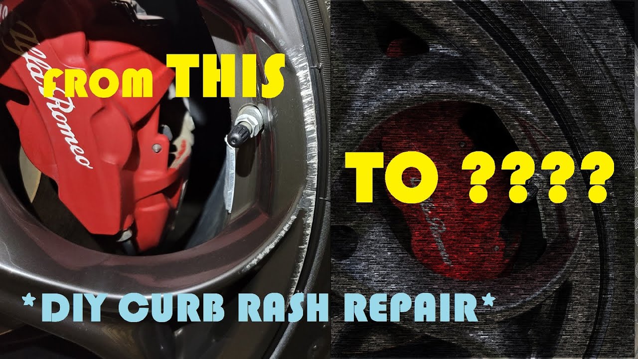 DIY Curb Rash Repair Alfa Romeo Giulia Dark 5 Hole Rims