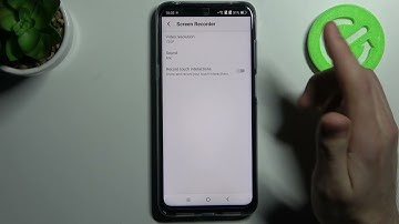 How to Switch On / Off Screen Recorder Touches in TCL 20 5G?