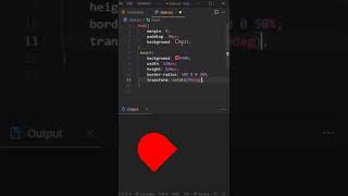 How to Make Heart Shape In Css | #shorts #youtubeshorts #trending #viral #css
